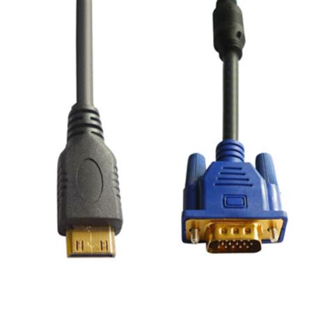 Hdmi To Vga Hd 15 Male Cable Gold
