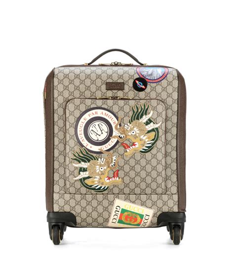 Gucci Gg Supreme Carry On Suitcase Lyst