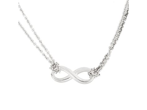 Tiffany And Co Sterling Silver Infinity Pendant Necklace Tiffany And Co
