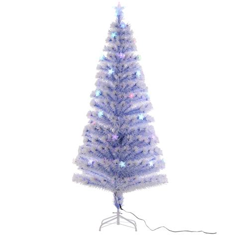 Buy Homcom Pre Lit Douglas Fir Artificial Christmas Tree With 230 Tips