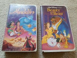 Vintage Disney Vhs Diamond Edition Aladdin Beauty The Beast Lot T B Ebay