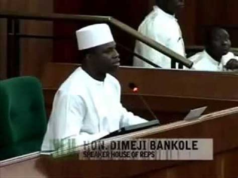 In 2002 werd bankole verkozen in het huis van afgevaardigden van de democratische volkspartij (pdp) kaartje voor het vertegenwoordigen. Fist Fight in Nigerian National Assembly - "Dimeji Bankole ...