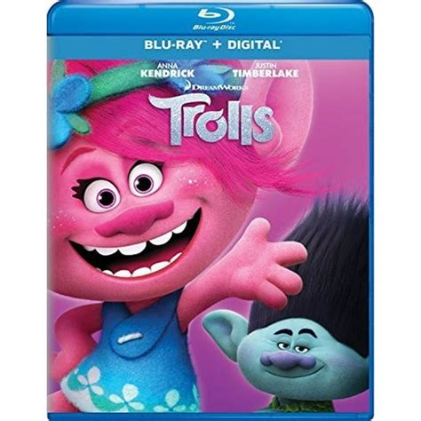 Trolls Blu Ray Digital Copy