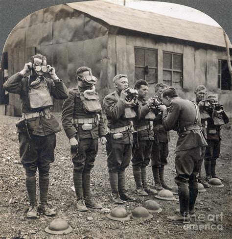 World War I Gas Masks Photograph By Granger