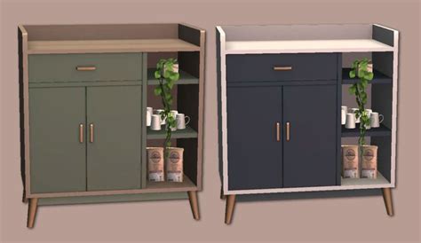Modern Coffee Bar Cabinet For The Sims 2 In 2023 Sims Sims 2 Sims Packs