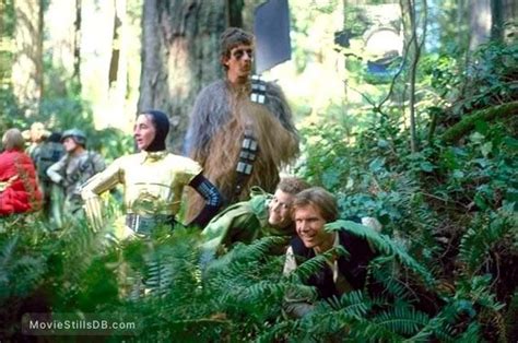 Star Wars Episode Vi Return Of The Jedi Behind The Scenes Photo Of Harrison Ford Carrie