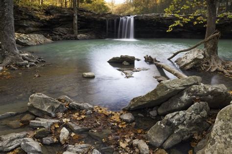 Falling Water Falls In Its Full Autumn Glory Richland Creek Wilderness