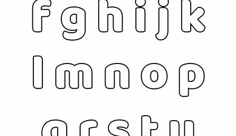 upper and lowercase letters printable