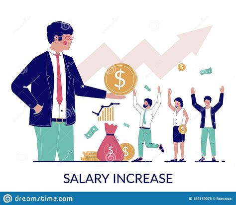 Salary Increase Vector Concept For Web Banner Website Page Stock