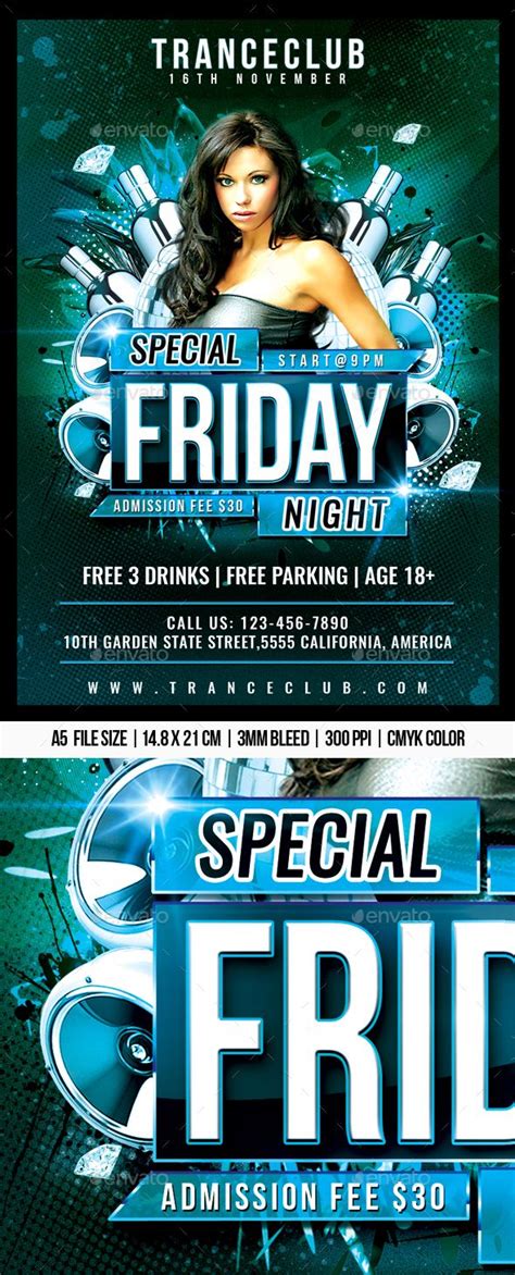 Special Friday Night Flyer Template Psd Download Friday Night