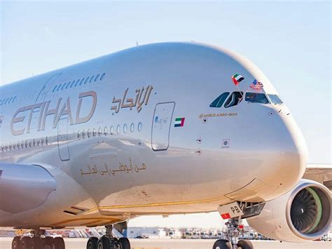 Etihad Airways Inaugural A380 Flight Arrives From Abu Dhabi At New York