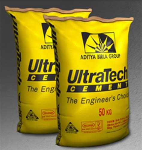Ultratech Ppc Cement Packaging Size 50 Kg Rs 325 Bag Bhavna