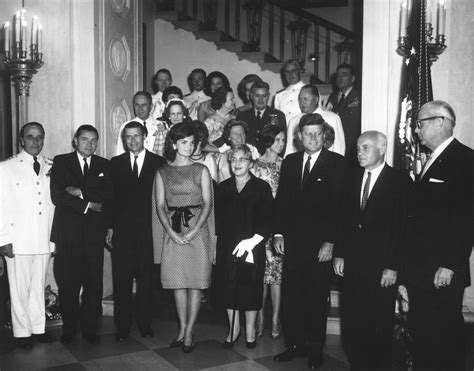 Ar7242 A President John F Kennedy At White House Military Reception