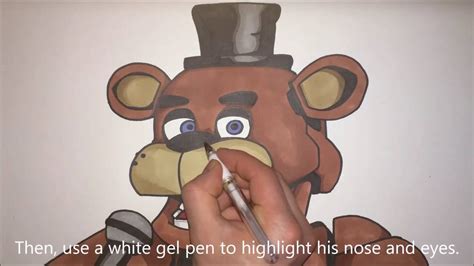 How To Draw Freddy Fazbear From Five Nights At Freddys Step By Step