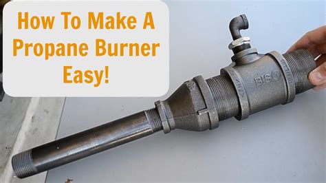 How To Make A Forced Air Propane Burner Easy Youtube Forge Burner
