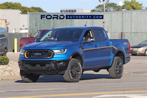2022 Ford Ranger Spotted With Splash Package And Velocity Blue Paint