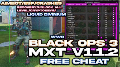 Mxt V112 Best Bo3 Cheat Free Download Unlock All Aimbotesp