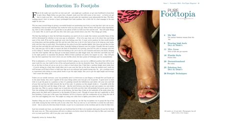 Foottopia Magazine Bbw Feet Issue Nov 2013 Page 2