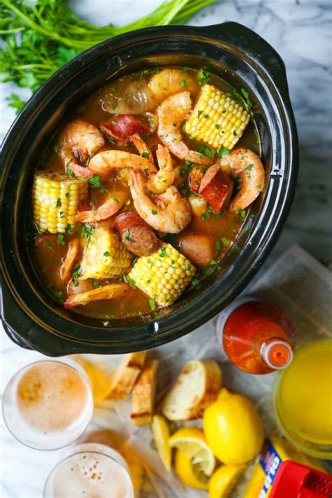 Try these favorite slow cooker recipes and get more ideas from food.com. Healthy Slow Cooker Recipes: Slow Cooker Shrimp Boil from ...