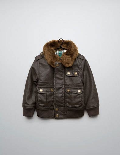 Boys' bomber coats & jackets. synthetic leather jacket - Coats - Baby boy (3-36 months ...
