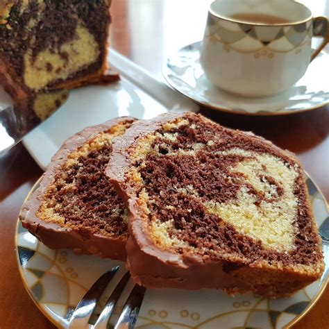 Cake marbré chocolat-vanille Cyril Lignac