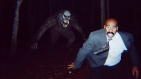 Steve Harvey Being Chased By Monsters Images Go Viral