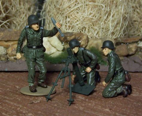 Wwii Plastic Toy Soldiers Mortars