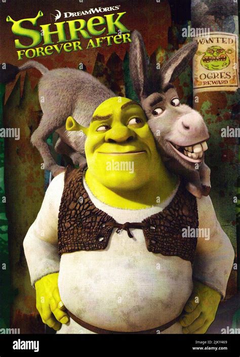 Shrek Donkey Poster Shrek Forever After Stock Photo Alamy