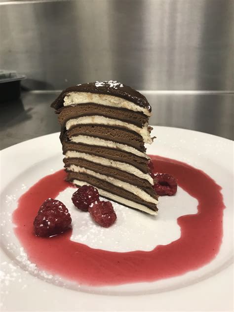 Triple Chocolate Crepe Cake Someone Else Posted Their Crepe Cake So