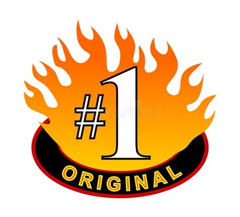 Red Hot Number One Original Stock Illustrations 2 Red Hot Number One