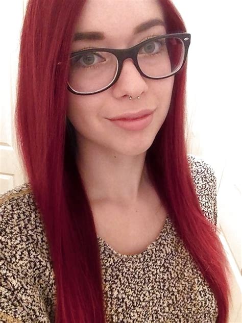 nerdy girl with glasses shows off 2 257