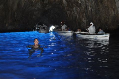 Swimming In The Grotto Picture Of Blue Grotto Anacapri Tripadvisor