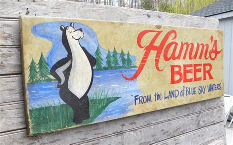Hamms Beer Signvintage Sign Vintage Wall Art Shabby Chic