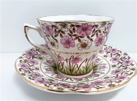 Rosina Tea Cup And Saucer Bone China Teacup English Teacups Etsy