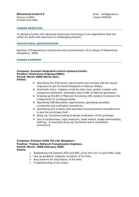 manual testing resume   years experience
