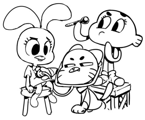 The Amazing World Of Gumball Coloring Page Coloring Pages The