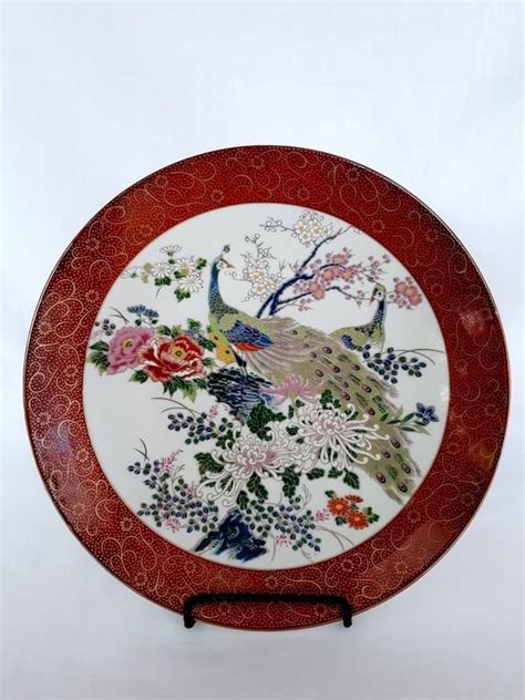 Related searches for flower pattern porcelain plates Vtg Porcelain Satsuma Collectible Large Plate Arnart ...