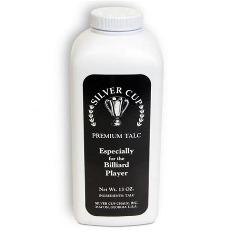 Silver Cup Premium Hand Talc Powder Bottle 368g Snooker Kiosk