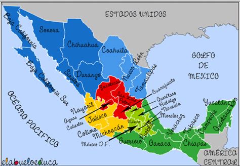 Nombres De Estados Y Capitales De La Republica Mexicana Ouiluv