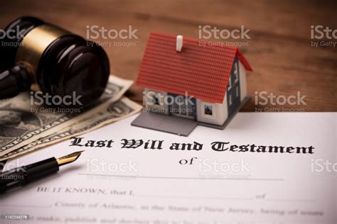 Last Will And Testament Form With Gavel Stock Photo Download Image