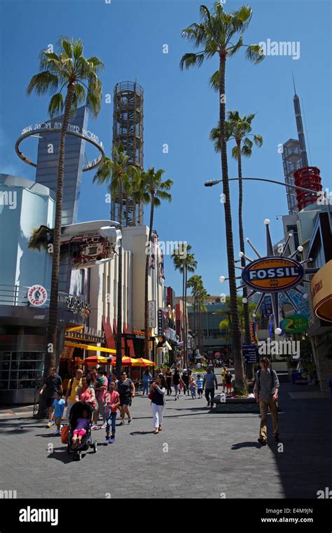 Street Scene At Universal Studios Hollywood Los Angeles Stock Photo