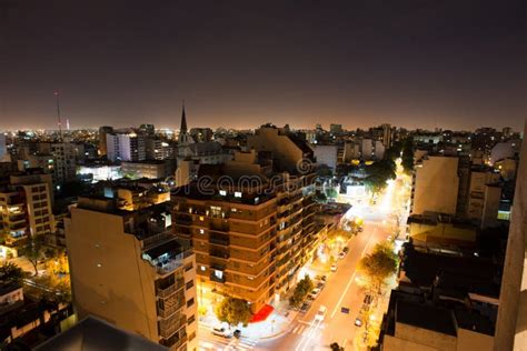 Buenos Aires Night Scene Winter Stock Photo Image Of Buenosaires