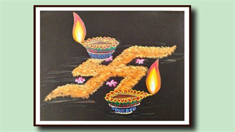 How To Draw Diwali Celebration Painting Diwali Decoration Idea