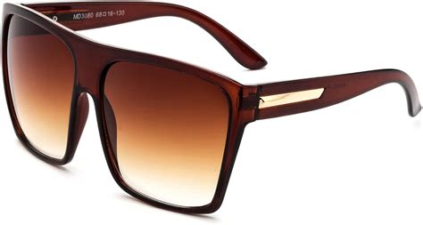 Xl Sunglasses For Men Extra Large Retro Style Square Aviator Flat Top Sunglasses Shades Amazon