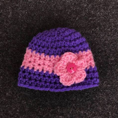 Baby Girl Hat Preemie Nicu Hat Micropreemie Clothes Purple Etsy