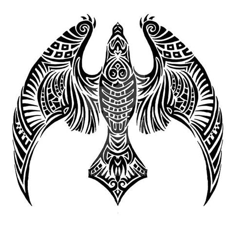 Tribal Night Hawk Tattoo Design Hawk Tattoo Lion Tattoo Design
