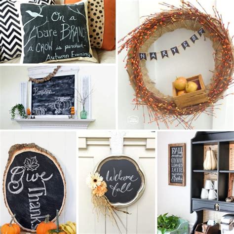 Diy Chalkboard Fall Decorations My Nourished Home