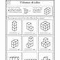 Volume With Unit Cubes Worksheets