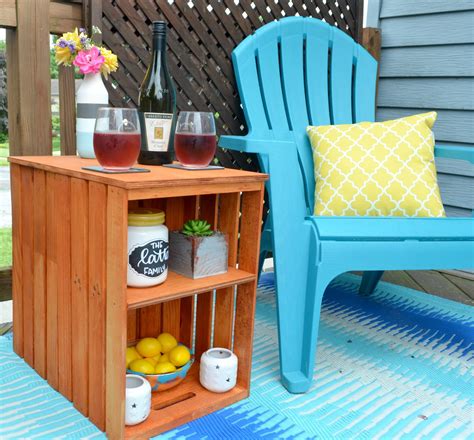 Diy Wooden Crate Outdoor Table Amy Latta Creations