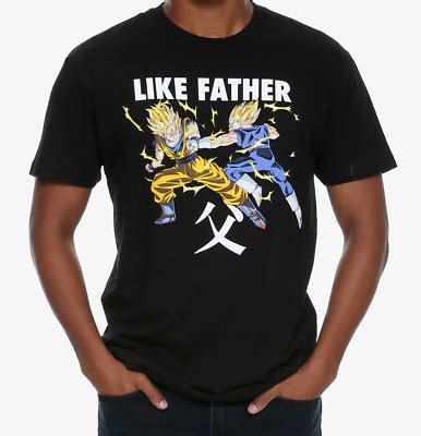 Shop at amazon fashion for a wide selection of clothing, shoes, jewelry and watches for both men and women at amazon.com. Dragon Ball Z LIKE FATHER GOKU VEGETA T-Shirt NEW Authentic & Official | eBay
